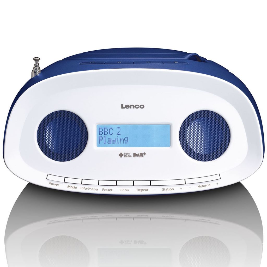 Lenco Radio DAB+ portative avec lecteur CD / MP3 SCD-69 Radio Portable Bleu