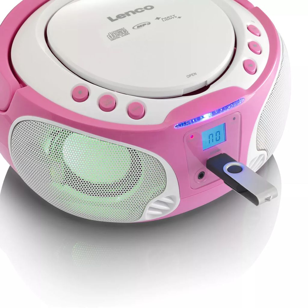 Lenco Radio Et Lecteur Cd Scd-650 Rose