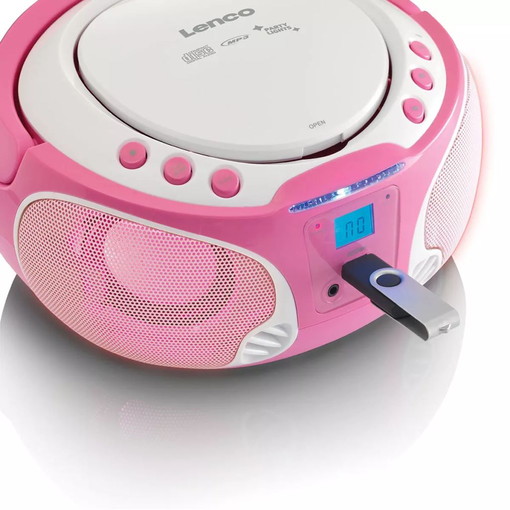 Lenco Radio Et Lecteur Cd Scd-650 Rose