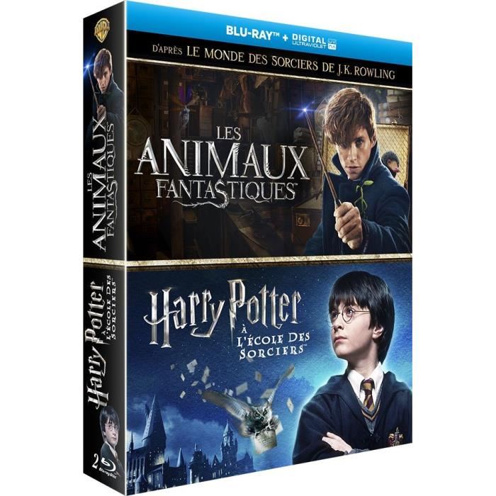 Les Animaux Fantastiques + Harry Potter A L'ecole Des Sorciers - Coffret Blu-ray