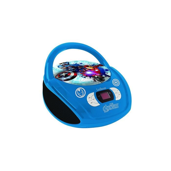 Lexibook Avengers Lecteur Cd Portable Pour Enfant Rcd108av 3 Ans Et 