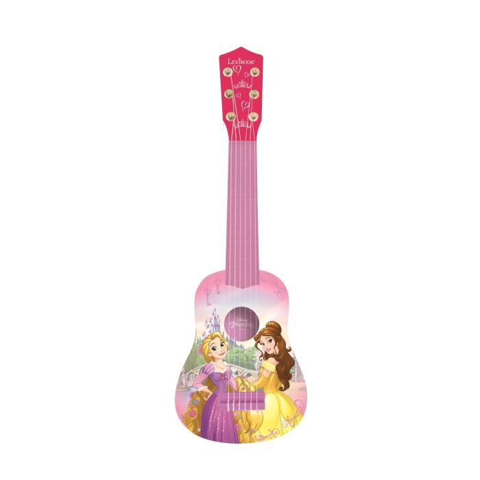 Lexibook Disney Princesse Ma Premiere Guitare Pour Enfant 6 Cordes En Nylon 53 Cm Guide Inclus Des 3 Ans