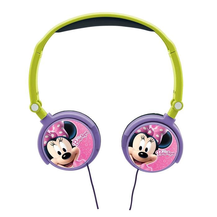 Casque Stereo Filaire Pliable Pour Enfants Minnie - Lexibook - Reglable - Impedance 150 Ohm