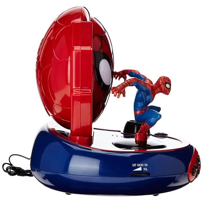 LEXIBOOK SPIDERMAN Radio Reveil Enfant avec Projections dImages