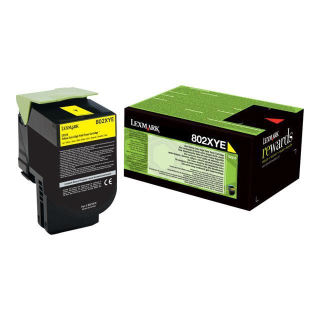 Lexmark 80c2xy0 (802xy) - Jaune - Toner - Tres Grande Capacite Jaune