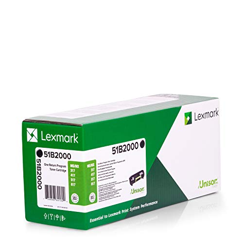 Lexmark 51b2000 Cartouche De Toner Noir Programme De Retour