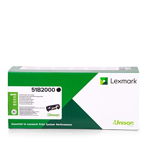 Lexmark 51b2000 Cartouche De Toner Noir Programme De Retour