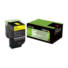 Lexmark D'origine Lexmark 70C2HYE / 702HY toner jaune, 3 000 pages, 4,07 centimes par page - remplace Lexmark 70C2HYE / 702HY toner