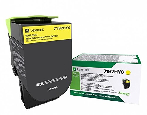 Lexmark D'origine Lexmark 71B2HY0 toner jaune, 3 500 pages, 3,41 centimes par page - remplace Lexmark 71B2HY0 toner