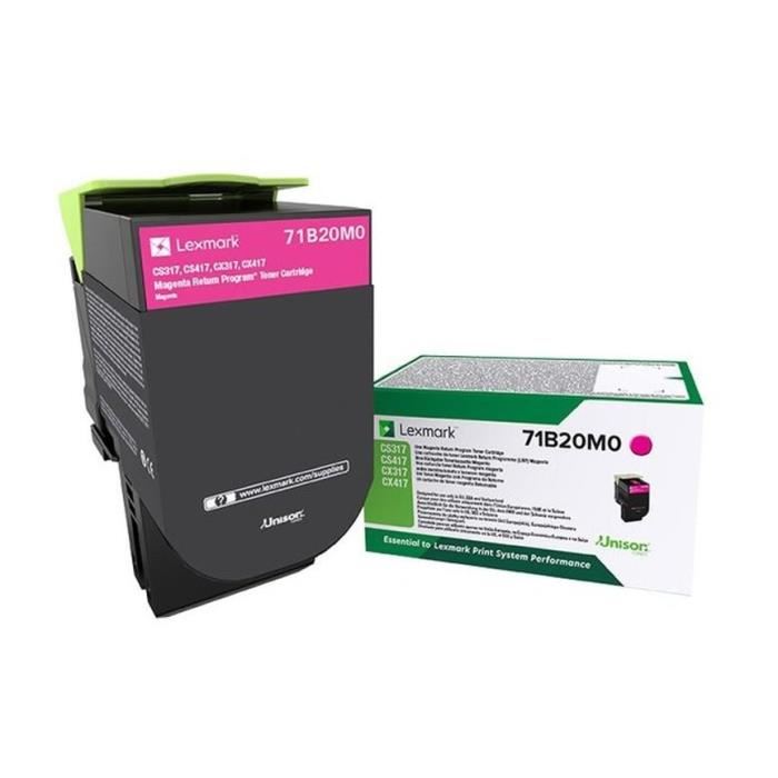 Lexmark 71b20m0 Cartouche De Toner Magenta, Programme De Retour