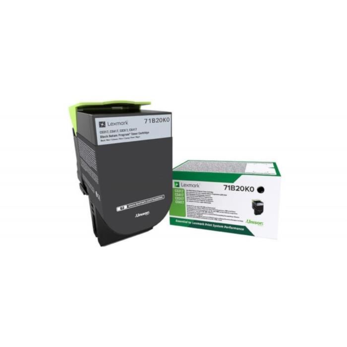 Lexmark 71b20k0 Cartouche De Toner Noir Programme De Retour