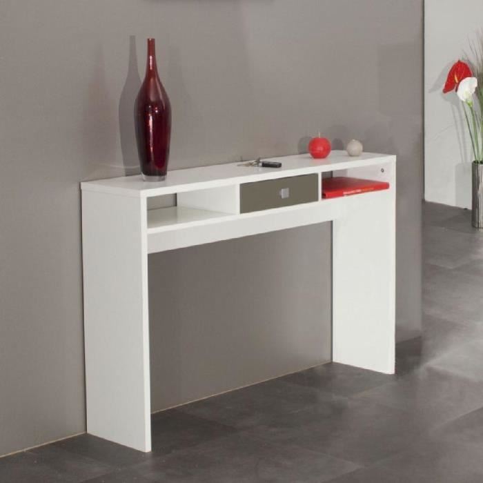 Console Blanc/taupe