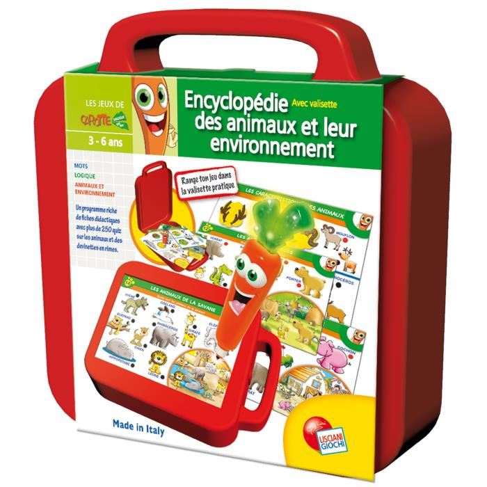 Lisciani Carotina Valisette Les Animaux Et Leur Habitat Jeu Educatif