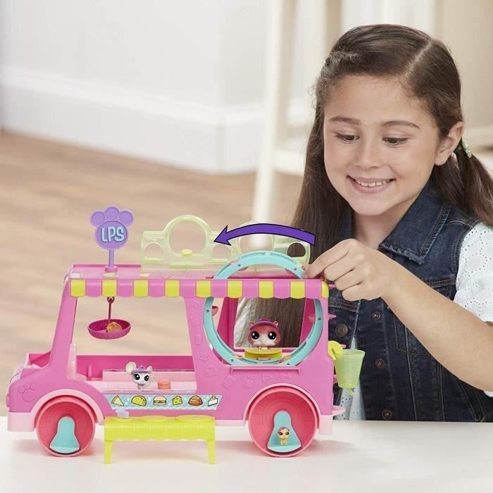 Littlest Petshop - Food Truck + 3 Figurines - Mini Figurine A Collectionner