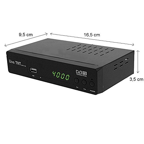 Recepteur Enregistreur Decodeur Tnt Hd Double Tuner Cgv Etimo 2t-c + Cable Hdmi 4k - Chaînes De La Tnt Francaise & Allemande