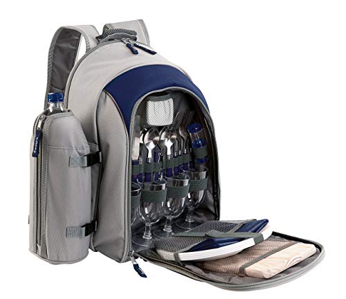 Sac A Dos Pique-nique Isotherme - Delta - Delta - Gris - Randonnee - 23x40x45 Cm