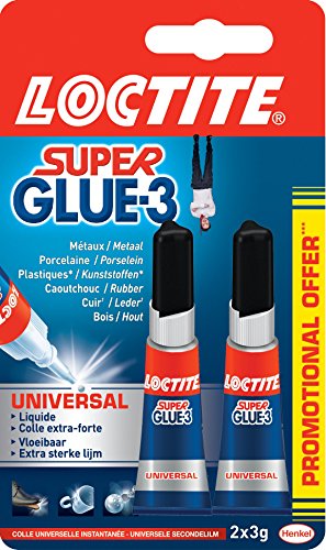 Colle forte Super Glue 3 Loctite Universal 3 g Lot de 2