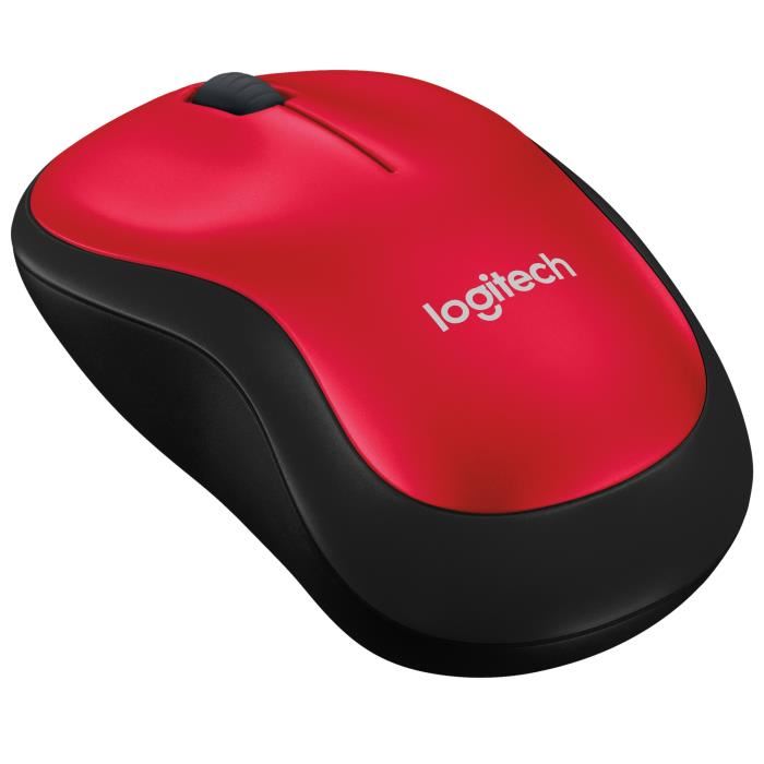 Souris PC Logitech Wireless Mouse M185 Red 