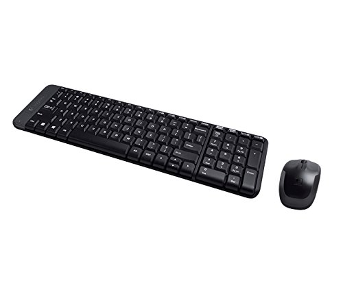 Ensemble Clavier Souris - Sans Fil - Logitech - Mk220 - Azerty - Noir
