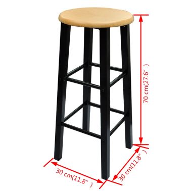 Vidaxl Ensemble De Table A Diner Bois Brun Roux Avec Noir Acier