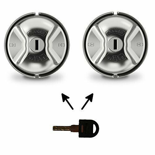 Lot De 2 Serrures Antivols/cadenas Daken Saturn Evo Pour Vehicule Utilitaire - Fermeture Manuelle