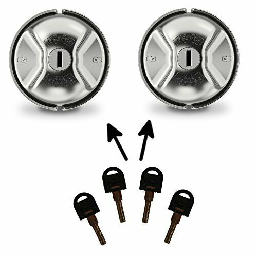 Lot De 2 Serrures Antivols/cadenas Daken Saturn Evo Pour Vehicule Utilitaire - Fermeture Manuelle