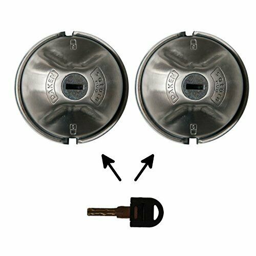 Lot De 2 Serrures Antivols/cadenas Daken Saturn Evo Pour Vehicule Utilitaire - Fermeture Manuelle