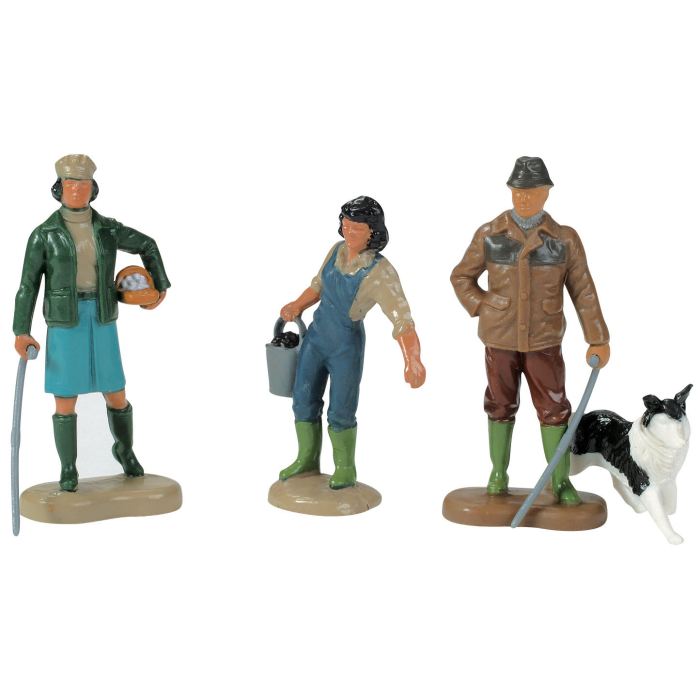 Figurines En Plastique - Tomy - Lot De 4 Fermiers Et Un Chien - Gamme Britains - Pour Enfants De 3 Ans Et Plus