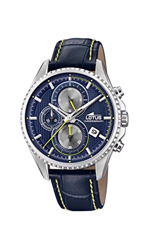 Lotus Montre Homme Chronographe Quartz Cuir Bleu Ul18527-3