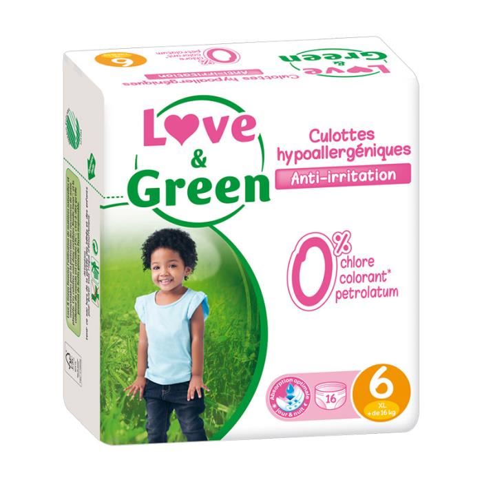 Love & Green - Pack De 16 Culottes Hypoa...