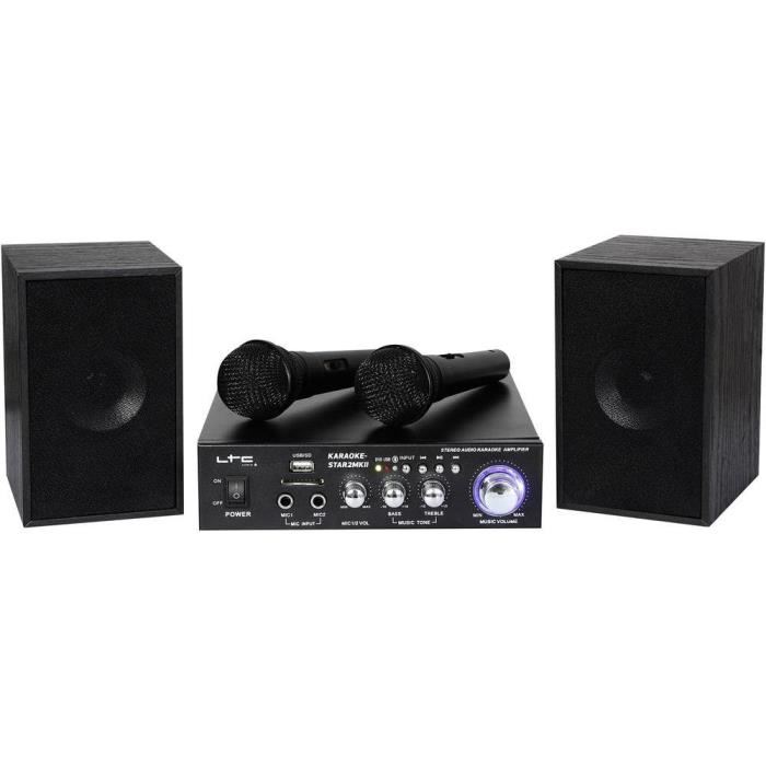 LTC KARAOKE STAR2MKII Ensemble Karaoke avec USBSDBluetooth