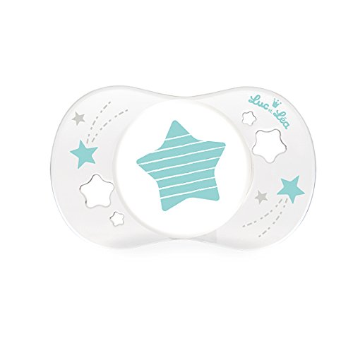 Luc Et Lea Sucette Silicone Oiseau Bleu 0-2m