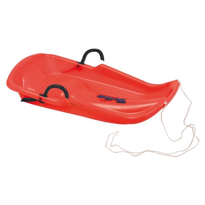 Luge plastique 1 personne - Rouge