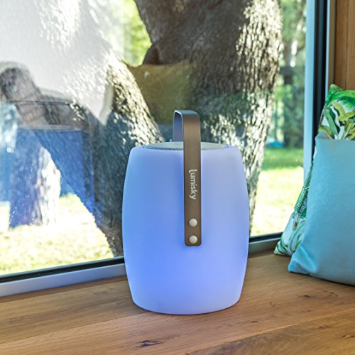 Lampe Enceinte Bluetooth Sans Fil - Lumisky - Lucy Play - H31 Cm - Led Blanc Et Multicolore Dimmable