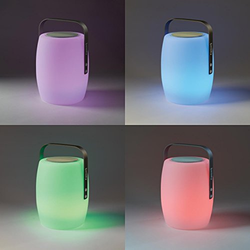 Lampe Enceinte Bluetooth Sans Fil Lumisky Lucy Play H31 Cm Led Blanc Et Multicolore Dimmable