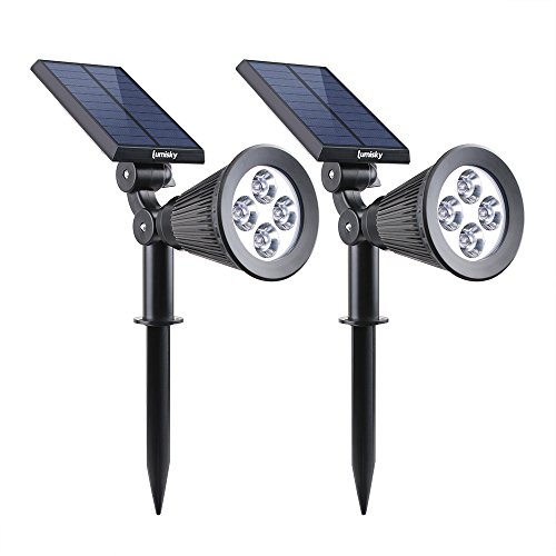 Spot Solaire Exterieur Etanche Lumisky 4 Leds Blanches 200 Lm Tete Pivotante A 90°c