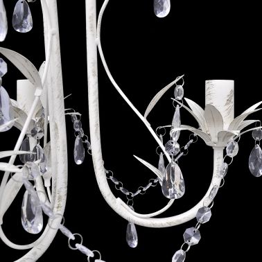 Vidaxl Lustre En Cristal Plafonnier Lampe Suspendue Eclairage Luminaire Salon 240686