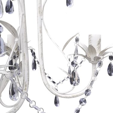 Vidaxl Lustre En Cristal Plafonnier Lampe Suspendue Eclairage Luminaire Salon 240686