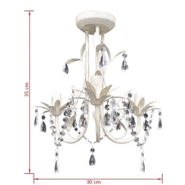 Vidaxl Lustre En Cristal Plafonnier Lampe Suspendue Eclairage Luminaire Salon 240686
