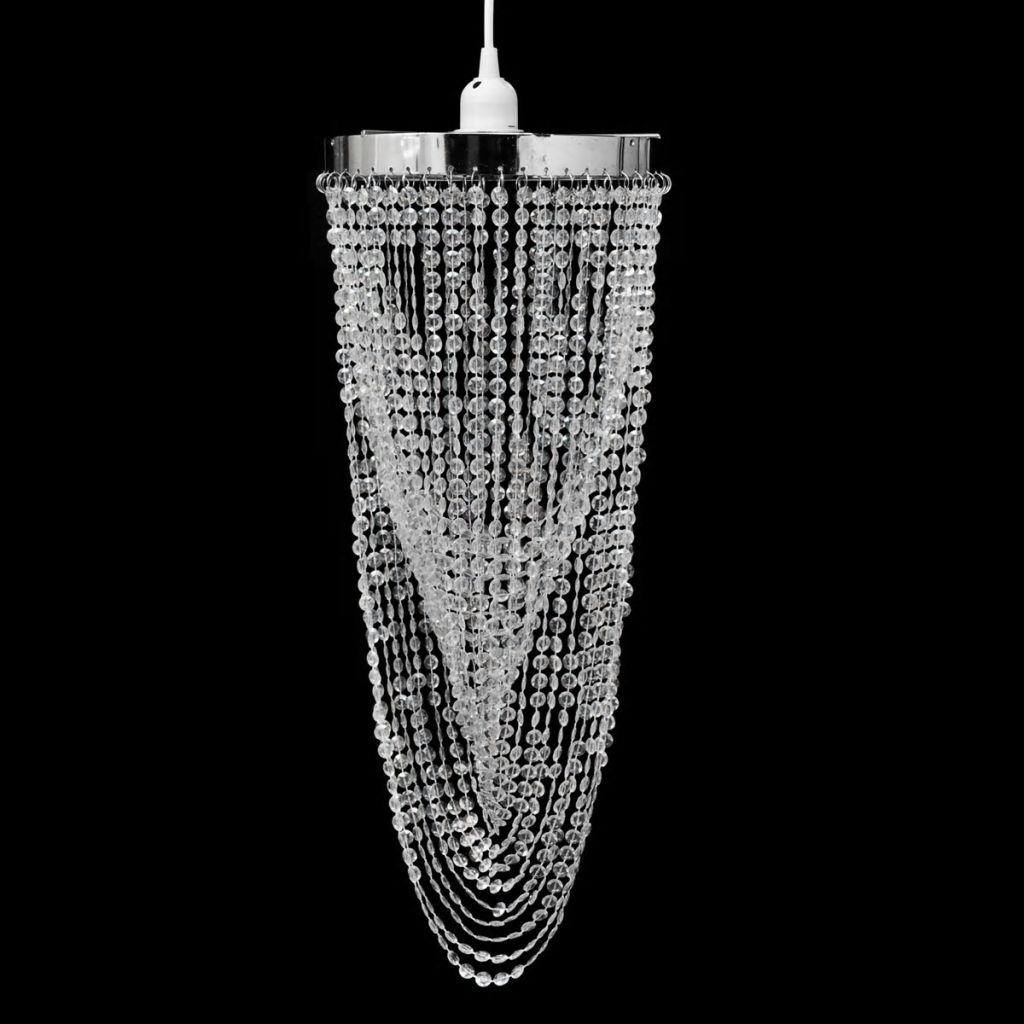 Lustre Suspendu - Vidaxl - Crystal - 22 X 58 Cm - E27 - Led - Interieur