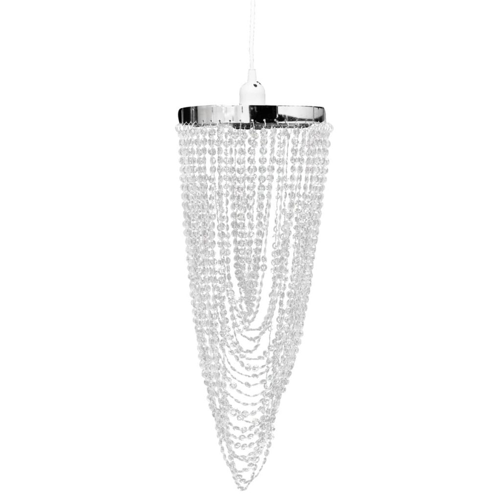 vidaXL Lustre suspendu en cristal 22 x 58 cm
