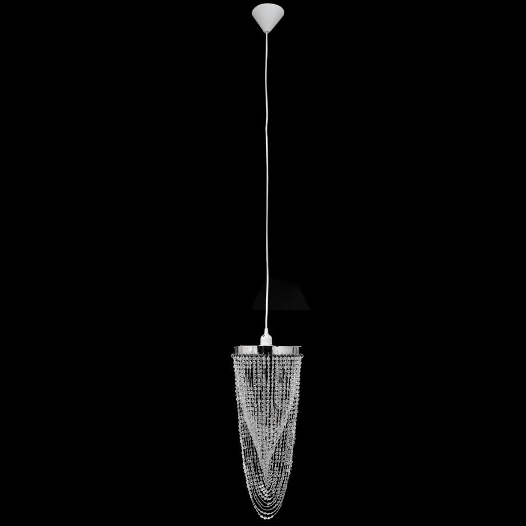Lustre Suspendu - Vidaxl - Crystal - 22 X 58 Cm - E27 - Led - Interieur