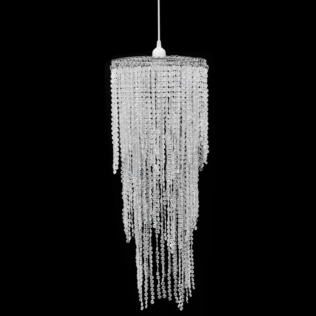 Lustre Suspendu Vidaxl Crystal 26 X 70 Cm E27 Style Industriel Cristal