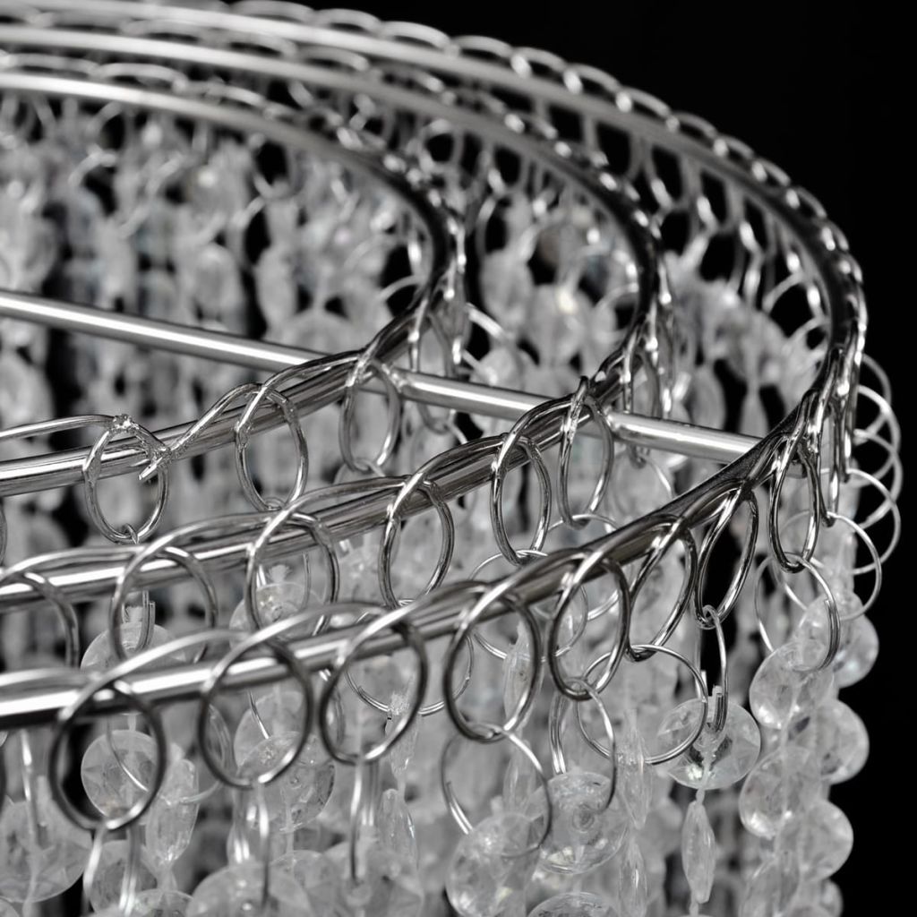 Lustre Suspendu Vidaxl Crystal 26 X 70 Cm E27 Style Industriel Cristal