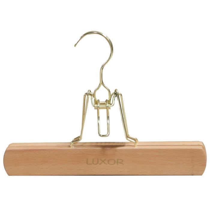 M-HOME Cintre Pince pantalon en Bois Luxor - 26cm