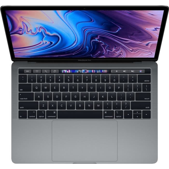 Macbook Pro 13,3 Retina Avec Touch Bar - Intel Core I5 - Ram 8go - 256go Ssd - Gris Sideral - Reconditionne - Etat Correct