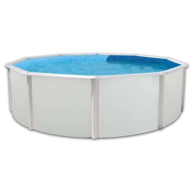 Magnum Compact Piscine Hors Sol Ronde En Acier 550 X 132 Cm (kit Complet Piscine Filtre Skimmer Et Echelle)