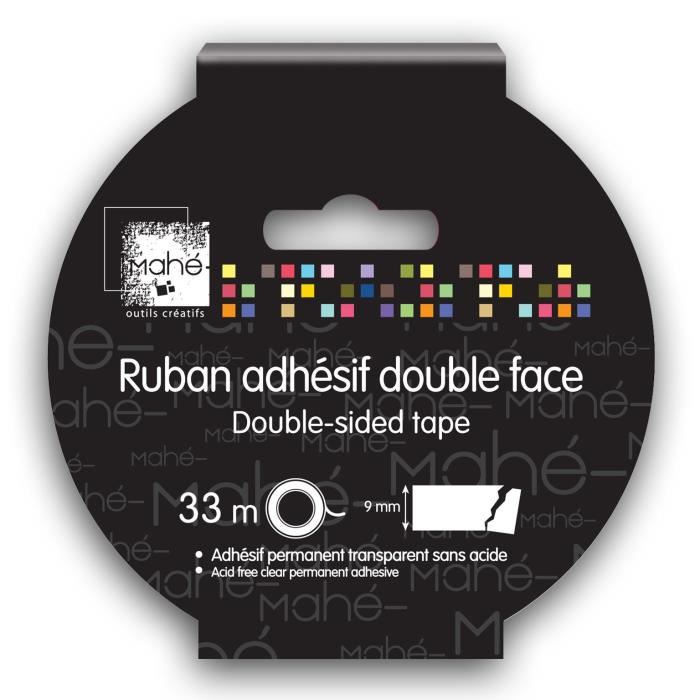 MahÉ Ruban Adhesif Double Face Dechirable - 33m