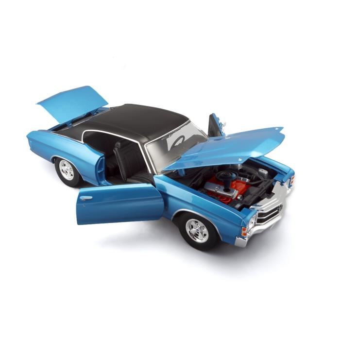 May-cheong-group Vehicules Miniatures Die Cast 1/18 Chevrolet Chevelle Ss454 Sport Coupe - Orange -