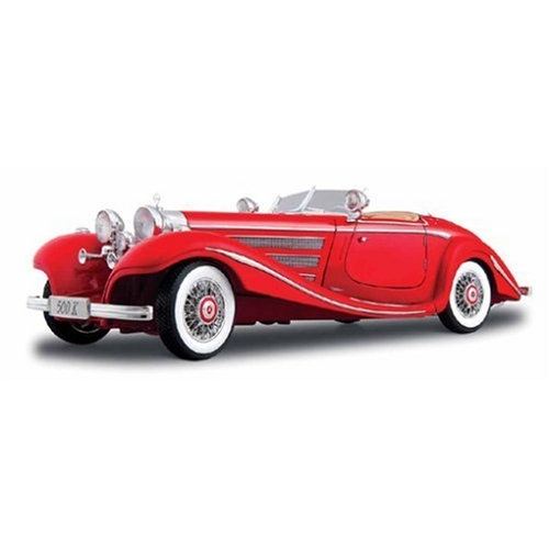 Vehicule De Collection Maisto Mercedes Benz 500k Spezialroadster Rouge 14 Ans Et Plus